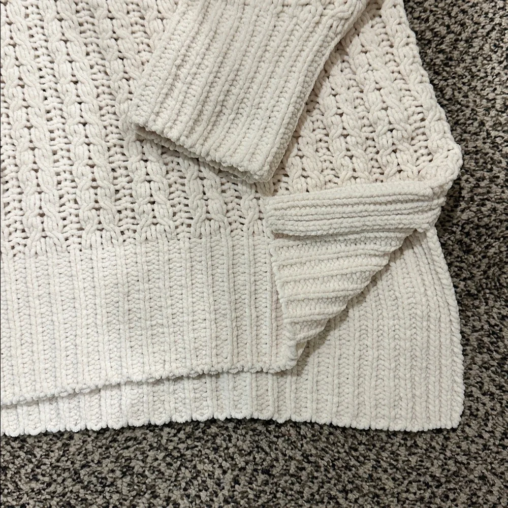 Aerie Cream Cowl Neck Sweater - Picture 3 of 5